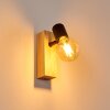 BARBENGO Wall Light Light wood, black, 1-light source