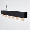 Fria Pendant Light black, 6-light sources