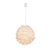 Globo hanging light white, 1-light source
