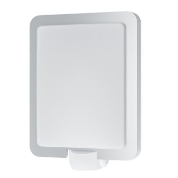 Eglo MUSSOTTO Outdoor Wall Light stainless steel, white, 1-light source, Motion sensor