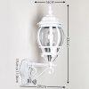 Lentua Outdoor Wall Light white, 1-light source, Motion sensor