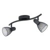 EGLO CAROVIGNO ceiling spotlight black, 2-light sources