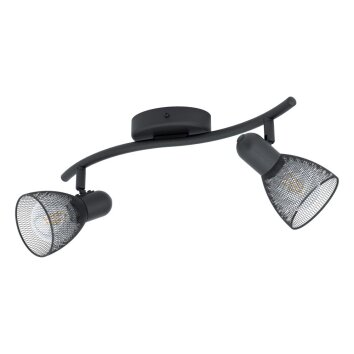 EGLO CAROVIGNO ceiling spotlight black, 2-light sources