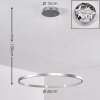 Canisteo Pendant Light LED silver, 1-light source