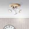 Brilliant Seed Ceiling Light Light wood, white, 3-light sources