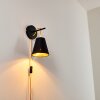 Saillon Wall Light black, 1-light source