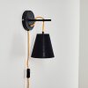 Saillon Wall Light black, 1-light source
