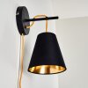 Saillon Wall Light black, 1-light source