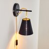 Saillon Wall Light black, 1-light source