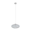 Eglo CLEMENTE pendant light chrome, Crystal optics, 1-light source