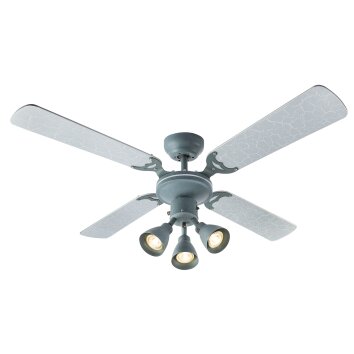 Globo HARVEY fan grey, 3-light sources