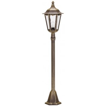 Albert 142 outdoor floor lamp brown, brass, 1-light source