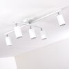 Ceiling Light Zuoz chrome, white, 5-light sources