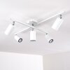 Ceiling Light Zuoz chrome, white, 5-light sources