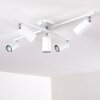 Ceiling Light Zuoz chrome, white, 5-light sources
