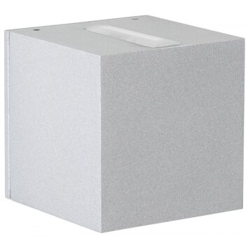 Albert 2371 outdoor wall light LED silver, 2-light sources