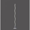 Leuchten-Direkt WAVE floor lamp LED stainless steel, 1-light source