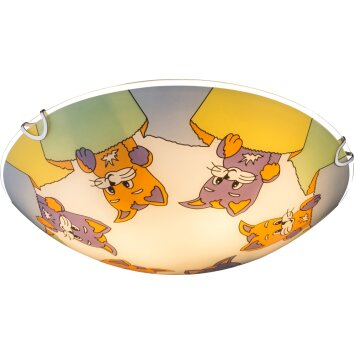 Globo KIDDY Ceiling Light white, 2-light sources