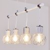 Barakaldo Pendant Light chrome, white, 4-light sources
