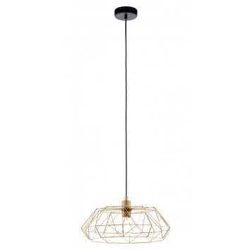 Eglo CARLTON 2 pendant light copper, black, 1-light source