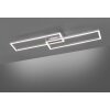 Leuchten Direkt LS-MAXI Ceiling Light LED stainless steel, 1-light source, Remote control, Colour changer