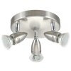 Eglo MAGNUM ceiling spotlight LED chrome, matt nickel, 3-light sources