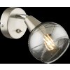 Globo ROMAN wall spotlight LED matt nickel, 1-light source