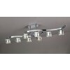 Mantra Cuadrax ceiling light chrome, 8-light sources