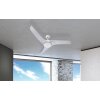 Globo PRIMO fan silver, white, 2-light sources, Remote control