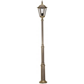 Albert 147 outdoor floor lamp brown, brass, 1-light source