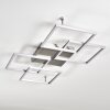 VEYRIER Ceiling light LED brushed steel, 4-light sources