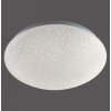 Leuchten-Direkt SKYLER ceiling light LED brushed steel, white, 1-light source, Remote control, Colour changer