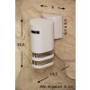 Konstsmide MODENA outdoor wall light white, 1-light source