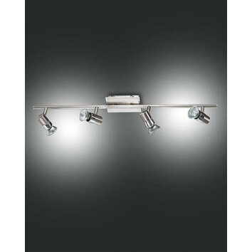 Fabas Luce ALICE ceiling spotlight matt nickel, 4-light sources