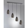 Trio ONYX Pendant Light anthracite, 4-light sources