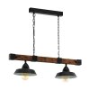 Eglo OLDBURY Pendant Light brown, black, 2-light sources