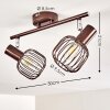 Cancun Ceiling Light brown, 2-light sources