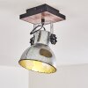 Hora Ceiling Light Dark wood, silver, 1-light source
