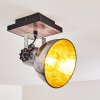Hora Ceiling Light Dark wood, silver, 1-light source