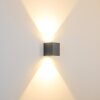 Orsa Outdoor Wall Light LED grey, 2-light sources