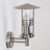 Forli outdoor wall light stainless steel, transparent, clear, 1-light source