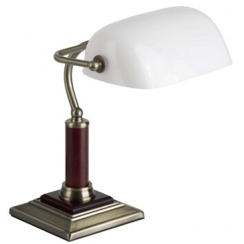 Brilliant BANKIR Table Lamp brass, 1-light source
