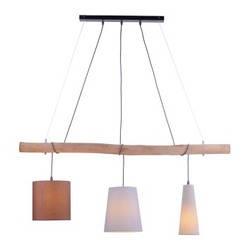 Pendant Light Leuchten Direkt DAMIAN brown, 3-light sources