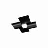 Grossmann CREO Wall and Ceiling Light LED black, 1-light source