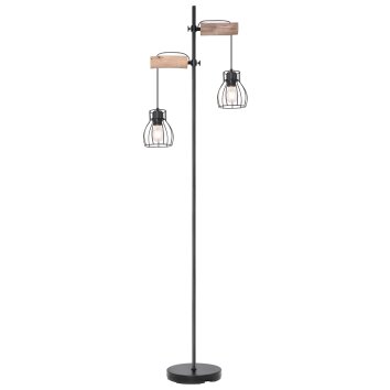 Globo MINA Floor Lamp brown, black, 2-light sources