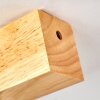 BARBENGO Ceiling Light Light wood, black, 4-light sources