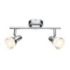 Globo ALASKA ceiling spotlight LED chrome, 2-light sources