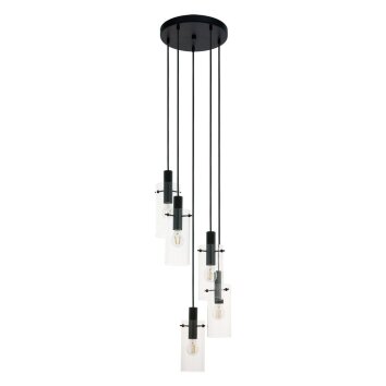 Eglo MONTEFINO Pendant Light black, 5-light sources