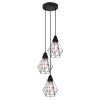 Pendant Light Globo ISABELLA black, 3-light sources