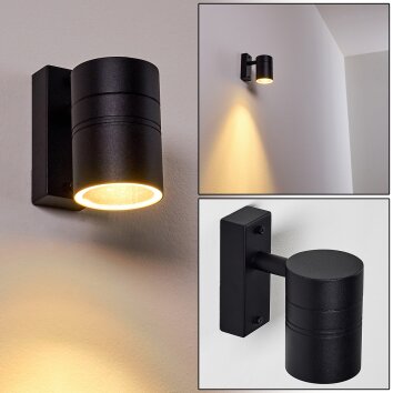 FROSLEV Outdoor Wall Light LED black, 1-light source